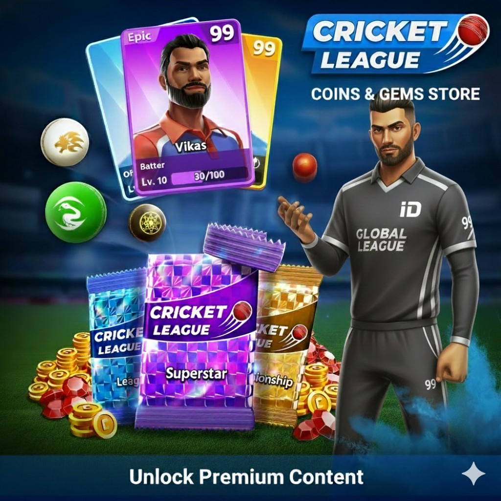 Cricket Leage Store Gems and coins
