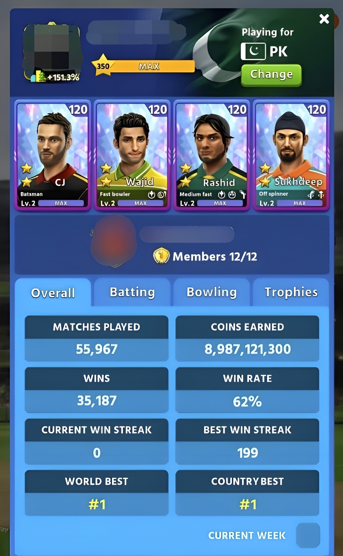 Cricket League Premium IDs Available for sale